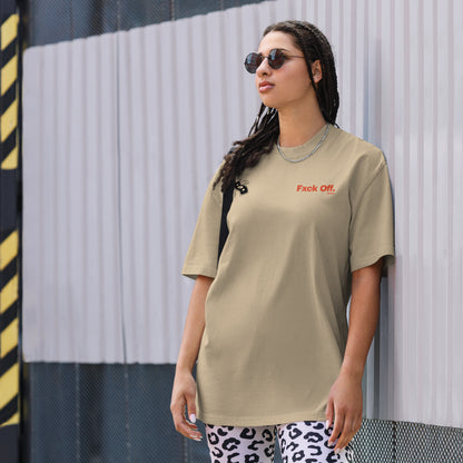 Camiseta oversize con efecto desgastado cash rules