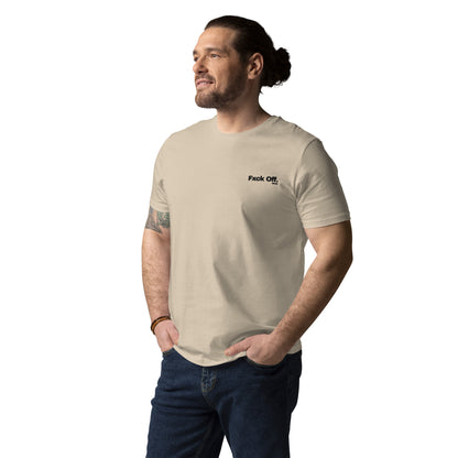 Camiseta de algodón orgánico unisex con logo bordado