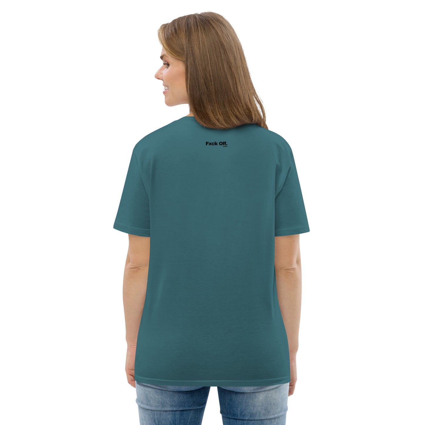 Camiseta de algodón orgánico unisex con logo bordado