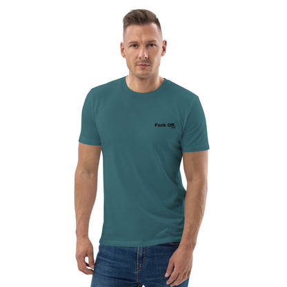 Camiseta de algodón orgánico unisex con logo bordado