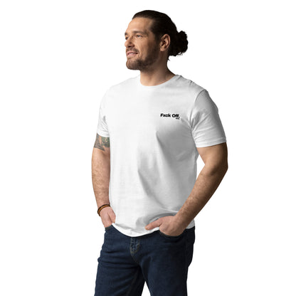 Camiseta de algodón orgánico unisex con logo bordado